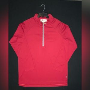 Iliac Golf Men’s half zip Pullover. Red sz. L